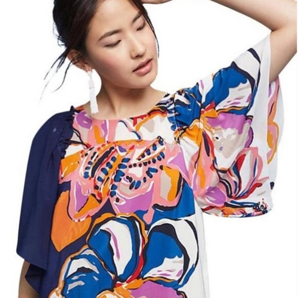 Maeve Vero Dress 100% Silk Anthropologie - Picture 3 of 6